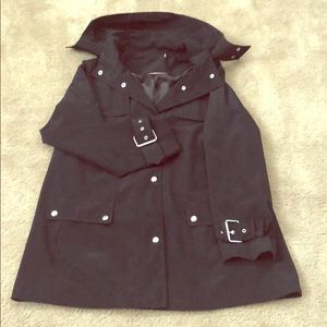Calvin Klein hooded trench rain coat